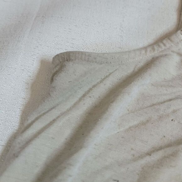 Maurices Cream Linen Blend Tank Top Size Large - Picture 4 of 9